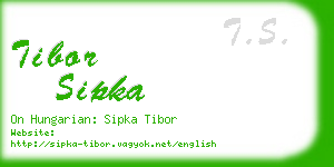 tibor sipka business card